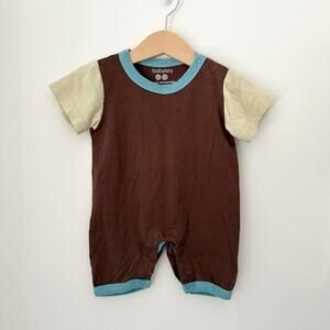 Babysoy Short Sleeve Colorblock Jumper 0-3 months